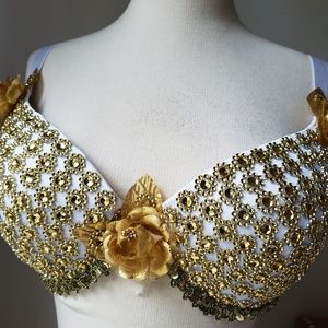 Golden white Bra 38D